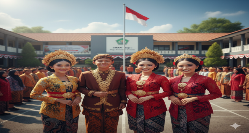 Kobarkan Semangat Persatuan, Keluarga Besar SMA Negeri 6 Sigi Peringati Hari Sumpah Pemuda ke-97