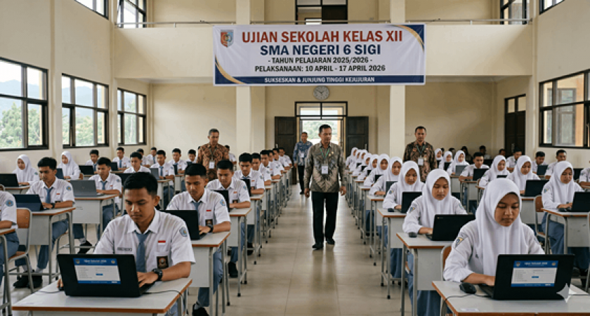 Menentukan Masa Depan: Pelaksanaan Ujian Sekolah Kelas XII SMAN 6 Sigi Berjalan Khidmat