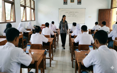 Berjalan Kondusif, Pelaksanaan Ujian Semester Ganjil di SMAN 6 Sigi Manfaatkan Teknologi Gawai