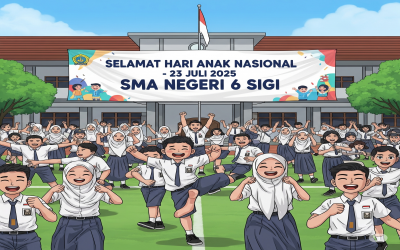 SMA Negeri 6 Sigi Meriahkan Hari Anak Nasional 2025 dengan Semangat dan Doa